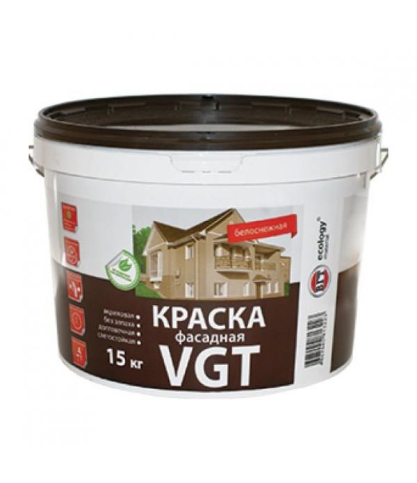 ВД VGT фасадная белоснежная 15кг