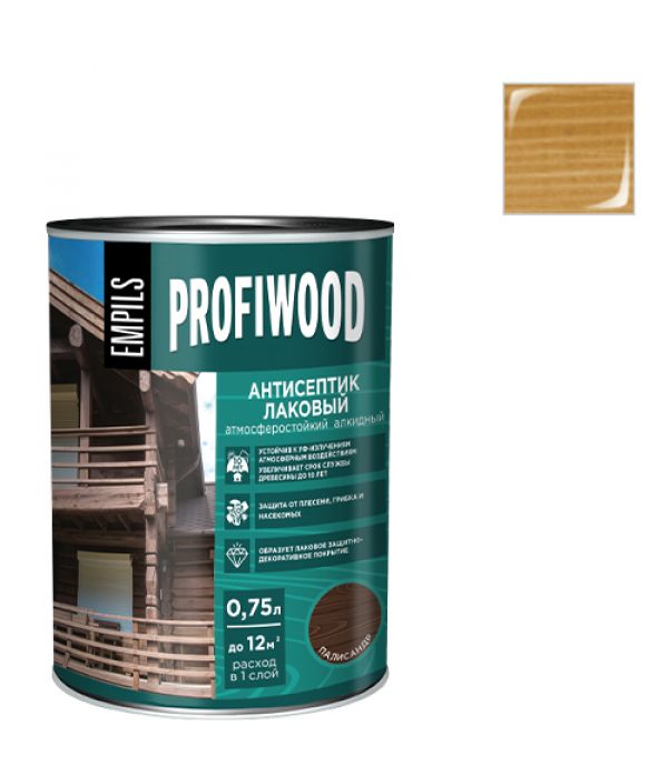 Антисептик лаковый PROFIWOOD Орех 2,4кг