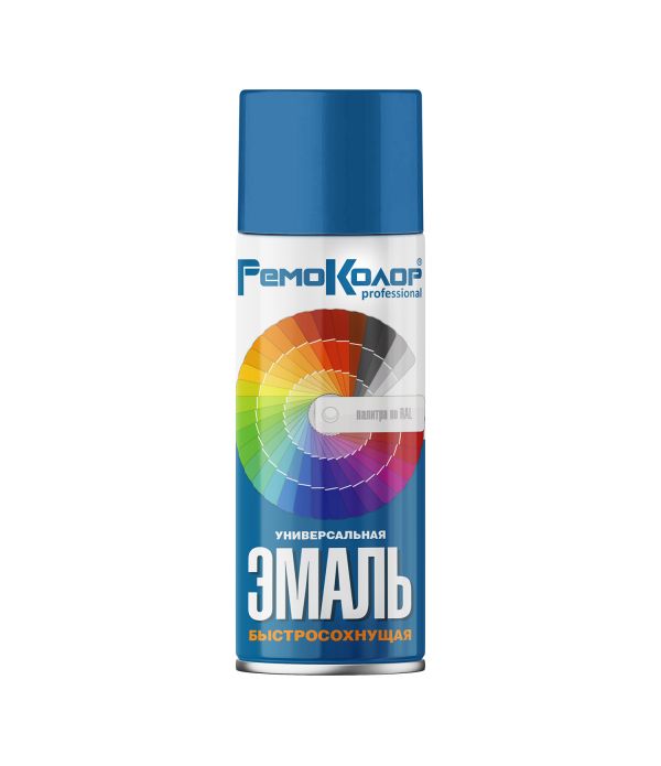 Эмаль-аэрозоль РемоКолор RAL5005 0,52л Синяя