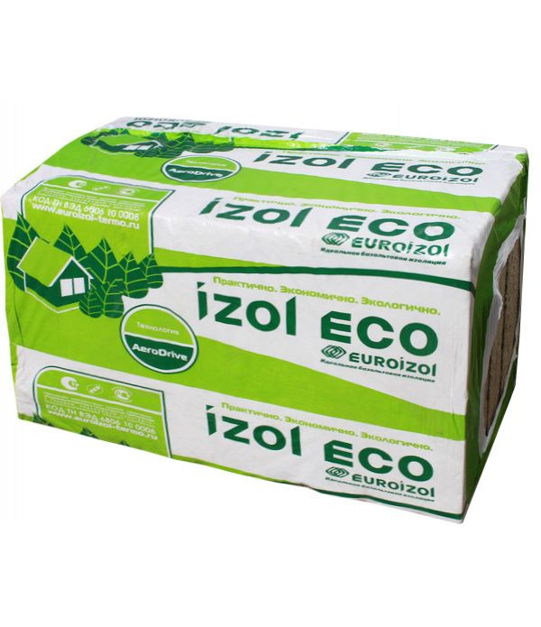 Утеплитель Евроизол ECO 60 1000*600*100мм (2,4 м2/0,24м3) 4шт/уп 