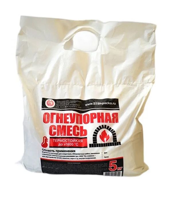 Жаростойкая огнеупорная смесь СТС 5кг (+800) 