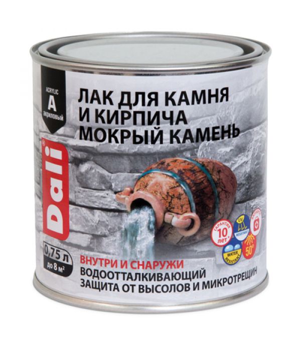 Лак DALI акриловый для камня и кирича 
