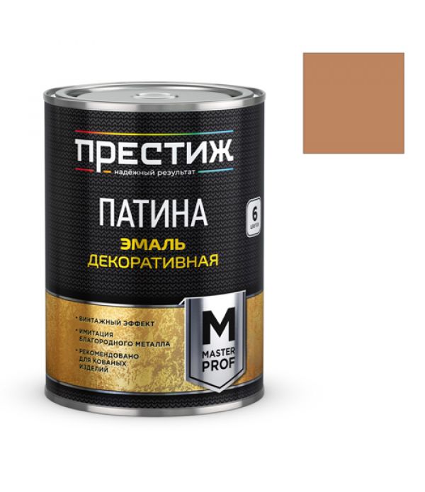 Эмаль Престиж декоративная Патина Красное золото 0,2л