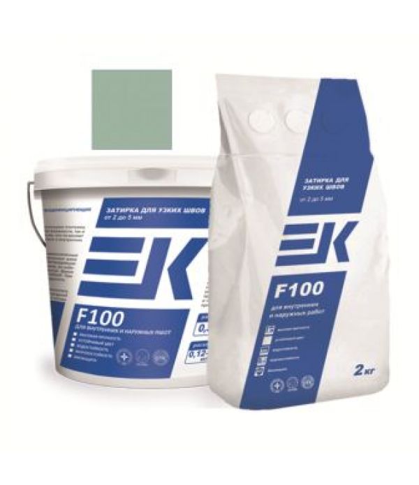 Затирка EK F 100 №062 оливковый (ведро) 2 кг