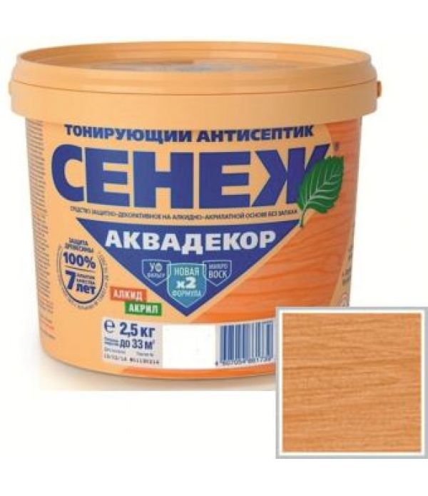 Сенеж Аквадекор Х2 ДУБ (№112) 2,5кг