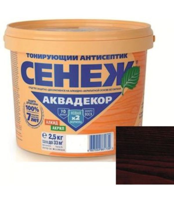 Сенеж Аквадекор Х2 ПАЛИСАНДР  (№119) 2,5 кг