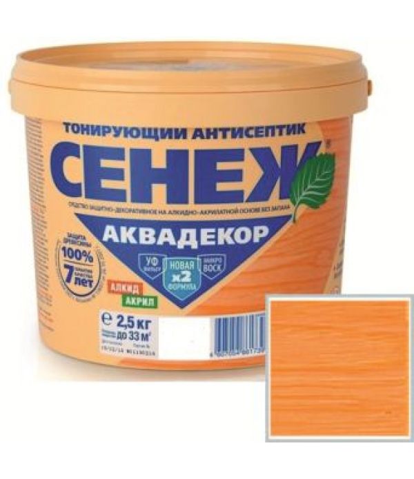 Сенеж Аквадекор Х2 ЛИСТВЕННИЦА (№104) 2,5кг