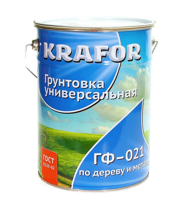 Грунт ГФ-021 Серый 6кг KRAFOR