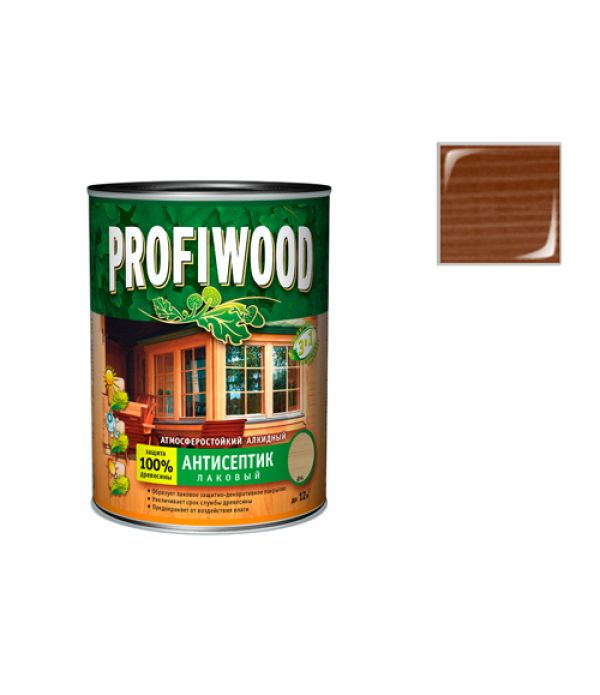 Антисептик лаковый PROFIWOOD Тик 2,4кг