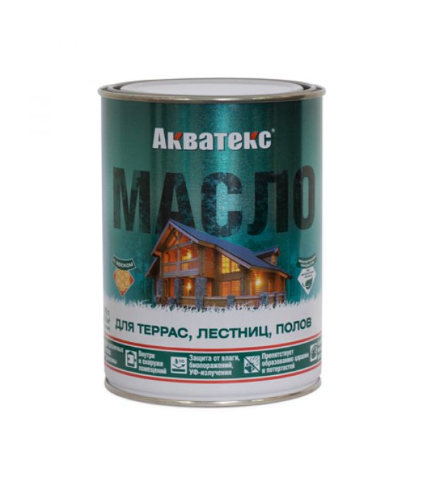 Акватекс-Масло для террас, лестниц, полов 0,75л