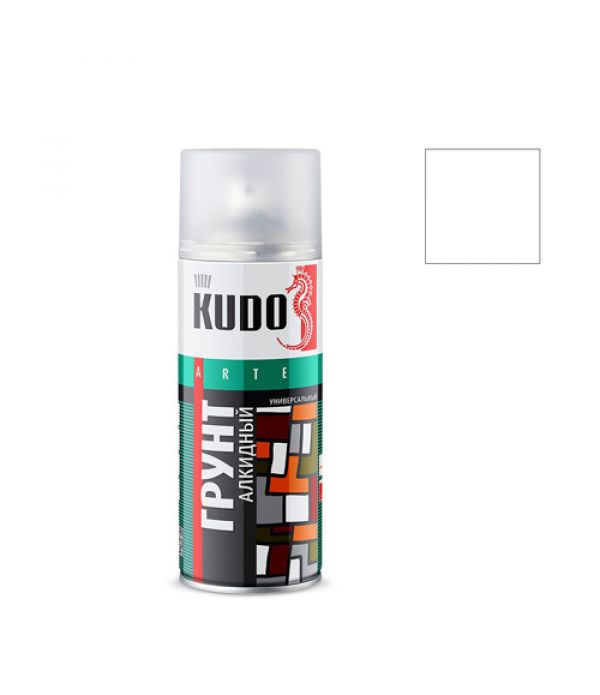 Грунт KUDO RAL2004 алкидный белый 0,52л (аэрозоль)