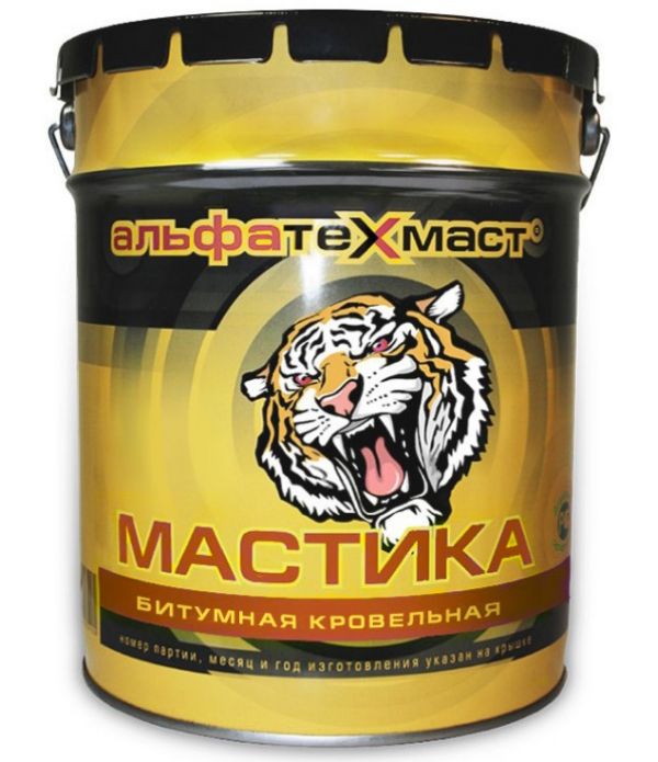 Мастика АЛЬФА ТехМаст битумная кровельная 3кг