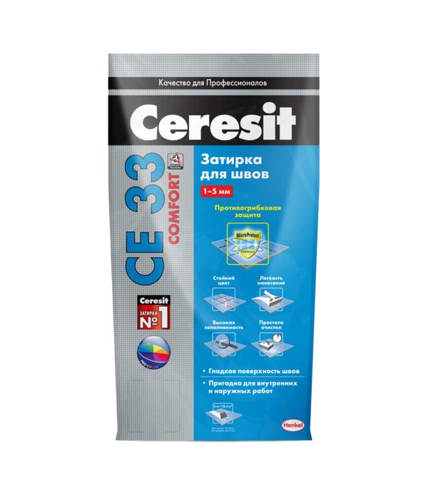 Затирка Ceresit CE33 Super №7 серая 5кг