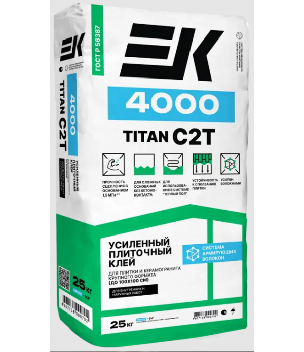 Плиточный клей EK 4000 TYTAN 25кг (60 меш/уп)