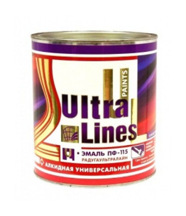 Эмаль ПФ-115 Лимон 0,8кг ULTRA LINES