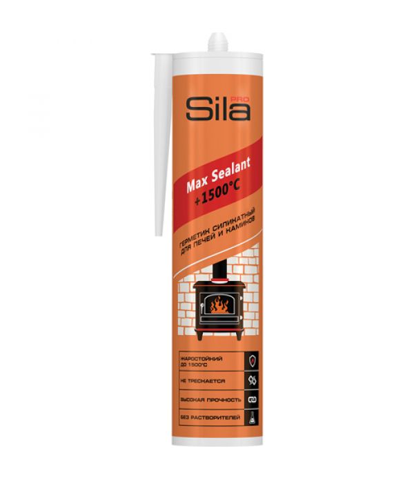 Герметик SILA PRO Max Sealant для печей 1500гр 280 мл